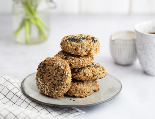 Tahini maple breakfast cookies (vegan, gluten free)